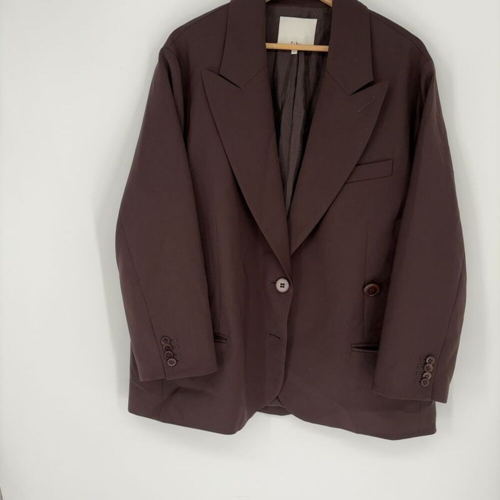 Tibi Tropical Wool Liam Blazer